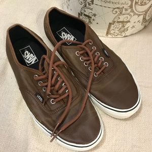 vans era brown aged leather trainers vans era brown aged leather trainers